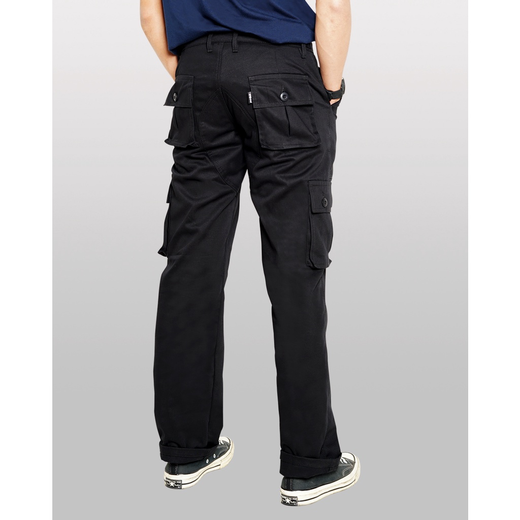 PLAIN AS DAY - TOBEY CARGO PANTS - BLACK