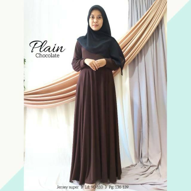 Gamis Jersey Premium Busui Polos Umbrella Tipicos Inner