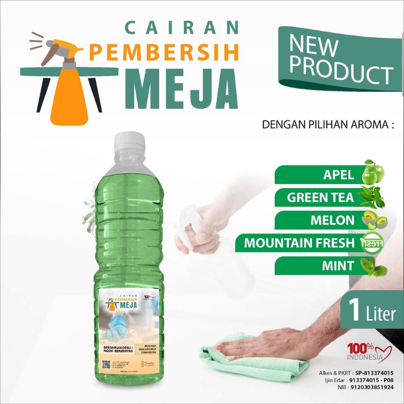 Cairan pembersih meja antiseptic aneka aroma wangi kemasan botol PET 1 liter