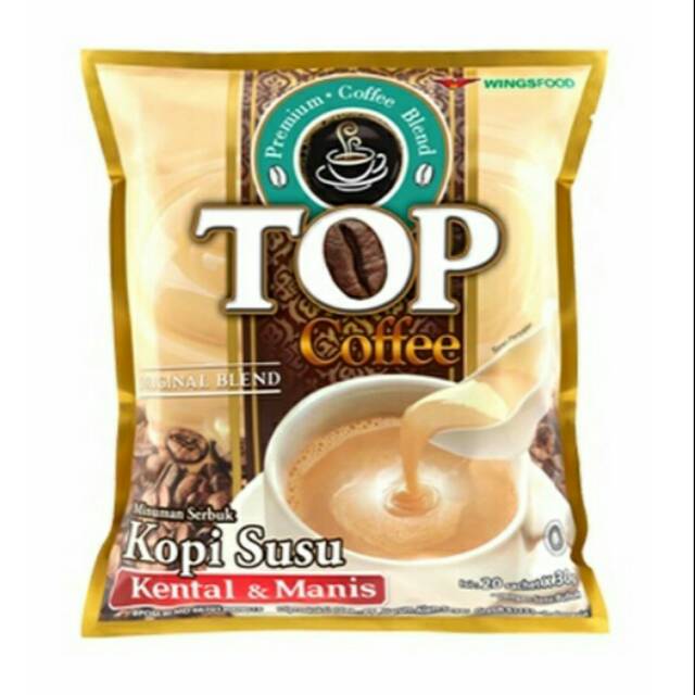 

TOP COFFEE kopi susu kental manis 10c30g