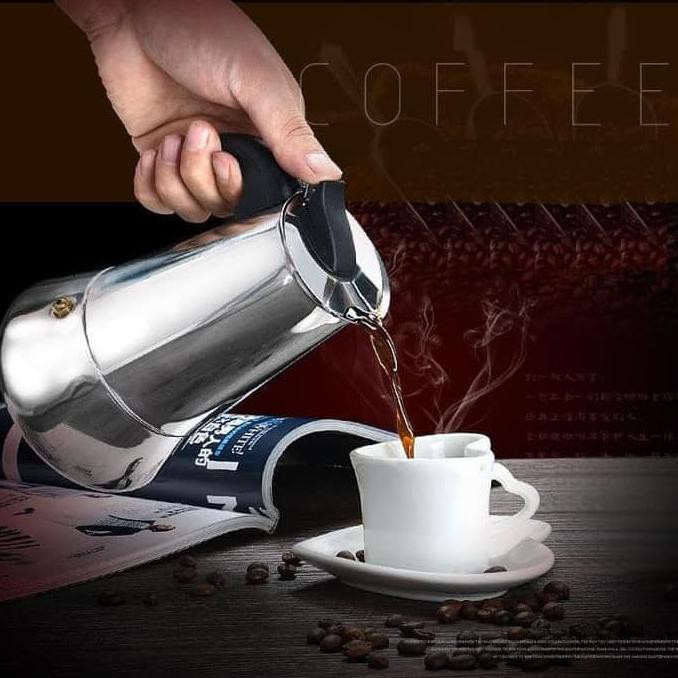 Mokapot Coffee Maker 300 ml - Moka Pot Espresso Maker 6 Cup