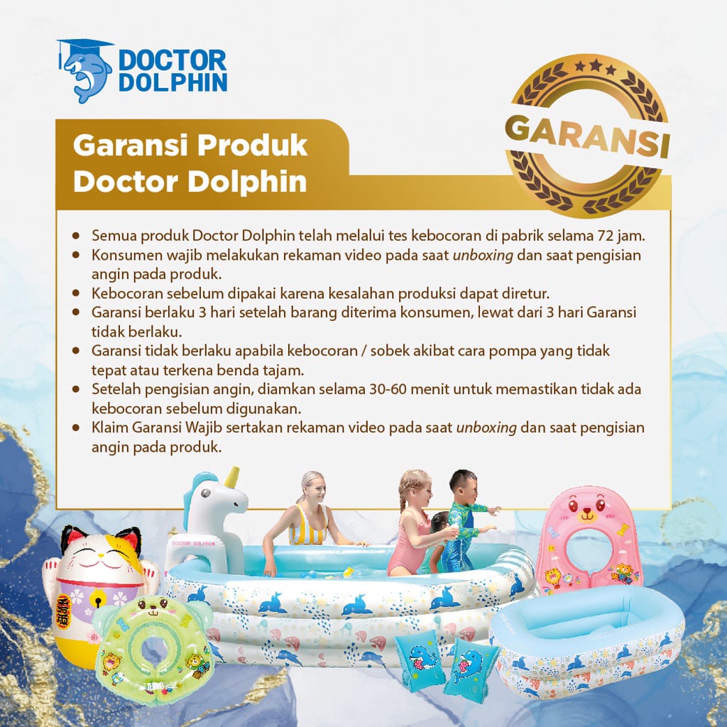 DOCTOR DOLPHIN Baby Neck Ring / Ban Renang Bayi / Pelampung Leher Bayi / Ban Leher Bayi / Ban Spa DD01013