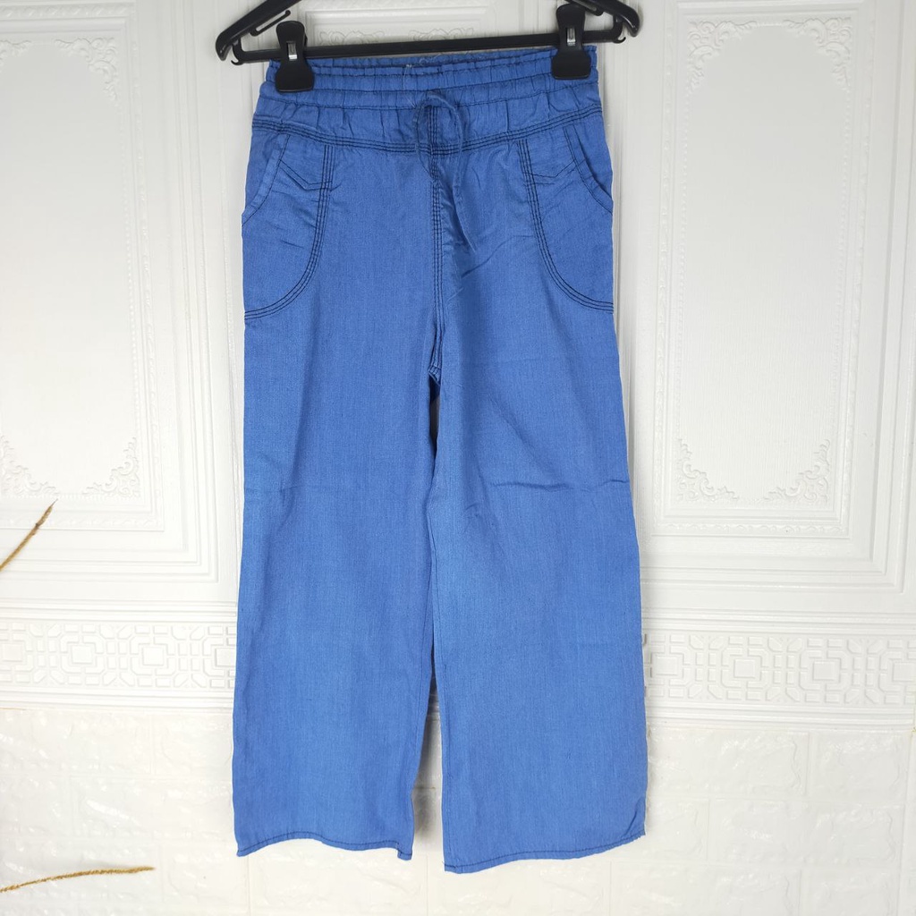 KULOT JEANS ANAK/CELANA KULOT ANAK JEANS WASHED KISARAN USIA 6-13TAHUN