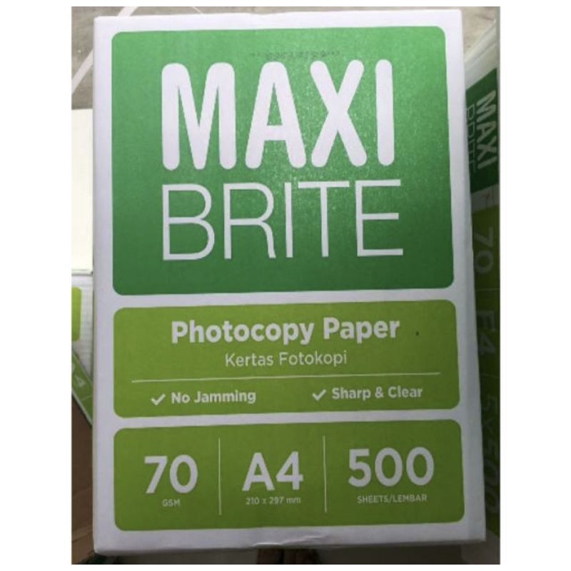 

Kertas HVS 70gr A4 MAXI BRITE