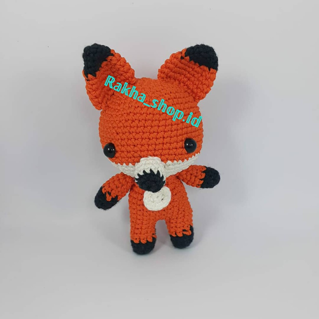 Amigurumi Fox Mini / Boneka Rajut Rubah Kecil / Boneka Rajut Murah