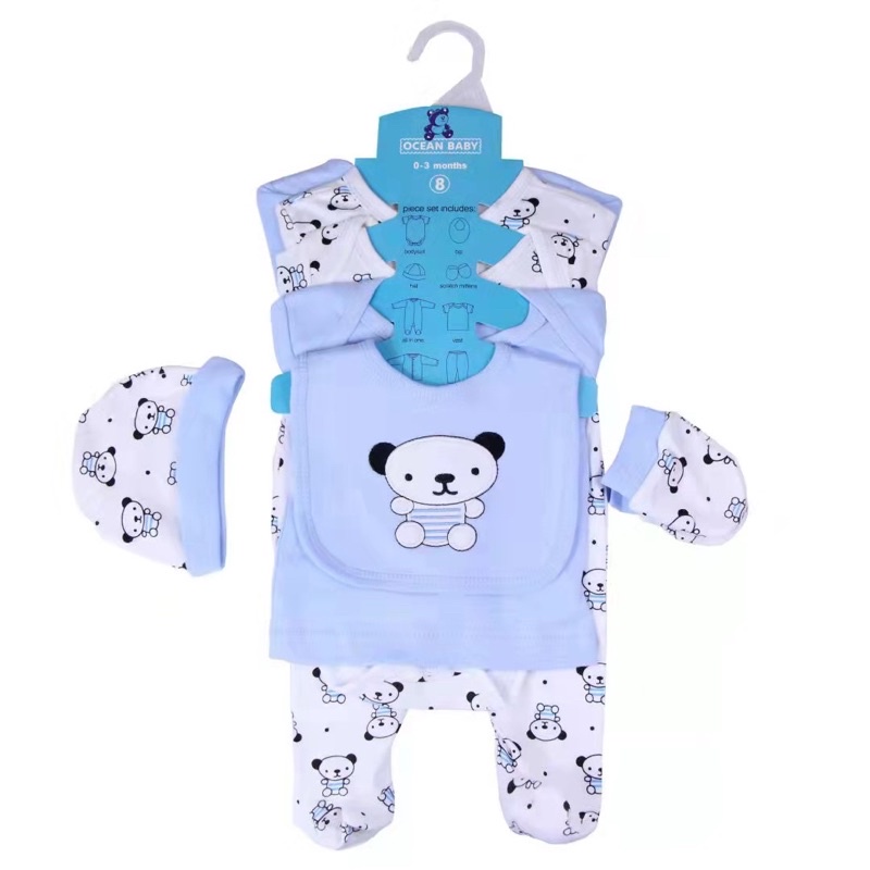 BABY K2 - Bodyset Baby 8 in 1 Motif Cute Bear