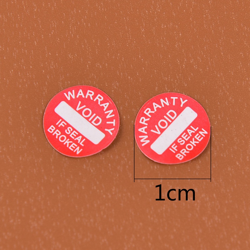 【justenjoyingg.id】208Pc 10mm warranty fragile seal label sticker universal guaranteed VOID sticker