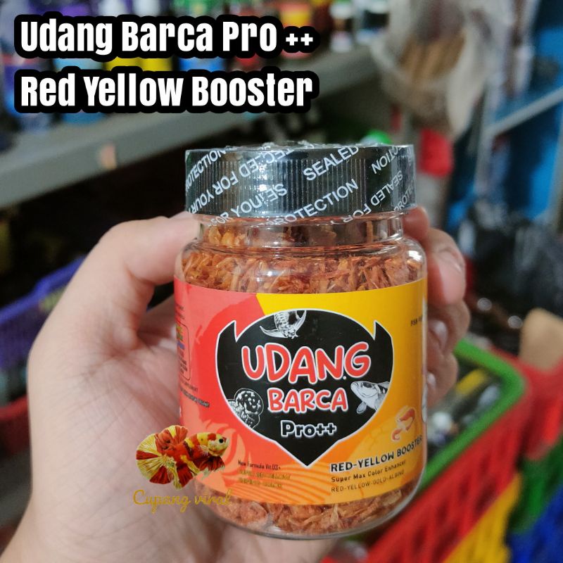 [30 Gram] Udang Barca Pro++ Red Yellow Booster EL BARCAFEED