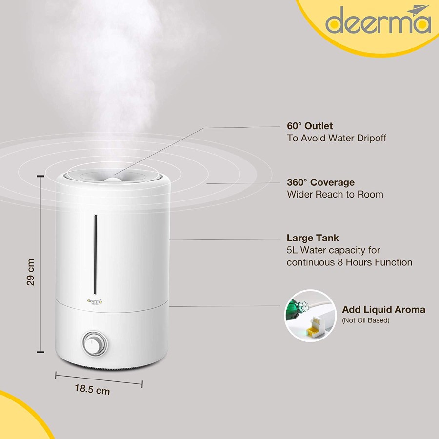 Pelembab Udara Deerma 5L Air Humidifier Ultrasonic DEM F628