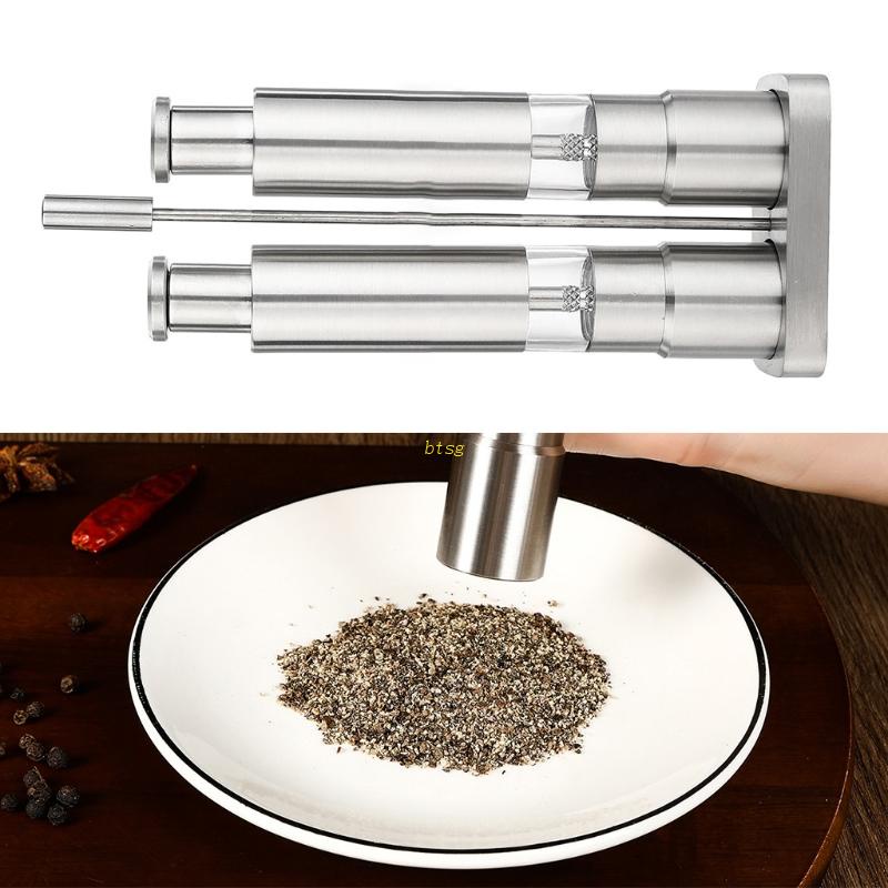 Tombol Tekan Bahan Stainless Steel Untuk Black Pepper Salt