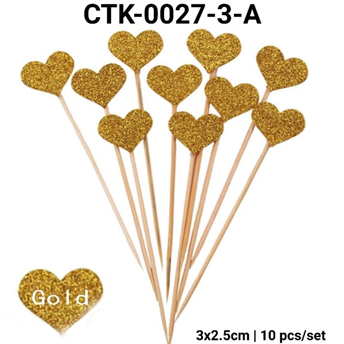 

GR-CTK-0027 CAKE TOPPER KERTAS KUE BINTANG HATI GOLD MERAH SILVER BERKUALITAS