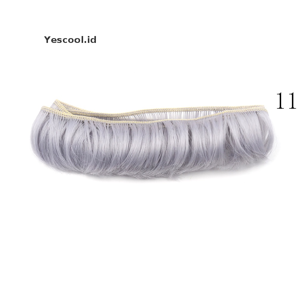 (Yescool) Wig / Rambut Palsu handmade DIY Panjang 5cm Untuk Boneka BJD SD
