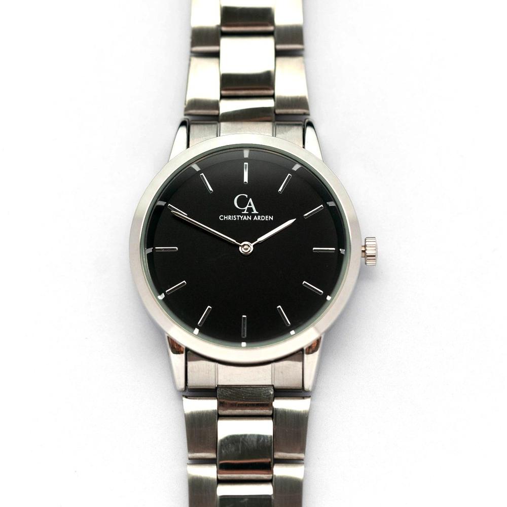 [KODE 3545] Jam Tangan Christyan Arden Grand CA Magnificent Icon Silver Black Dial