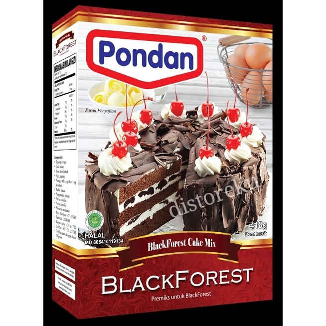 

pondan bubuk instan black forest panggang blackforest cake mix 418gr