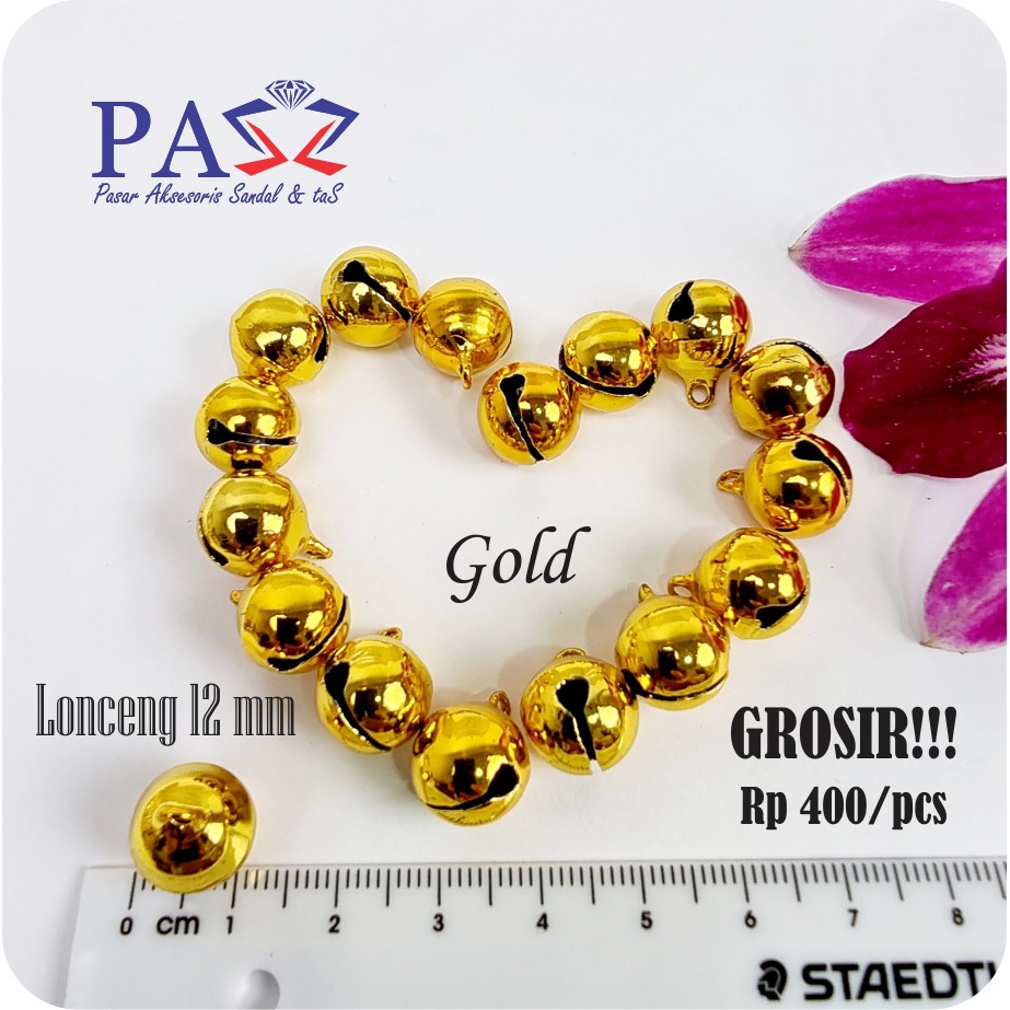 Lonceng 12 mm (Gold)