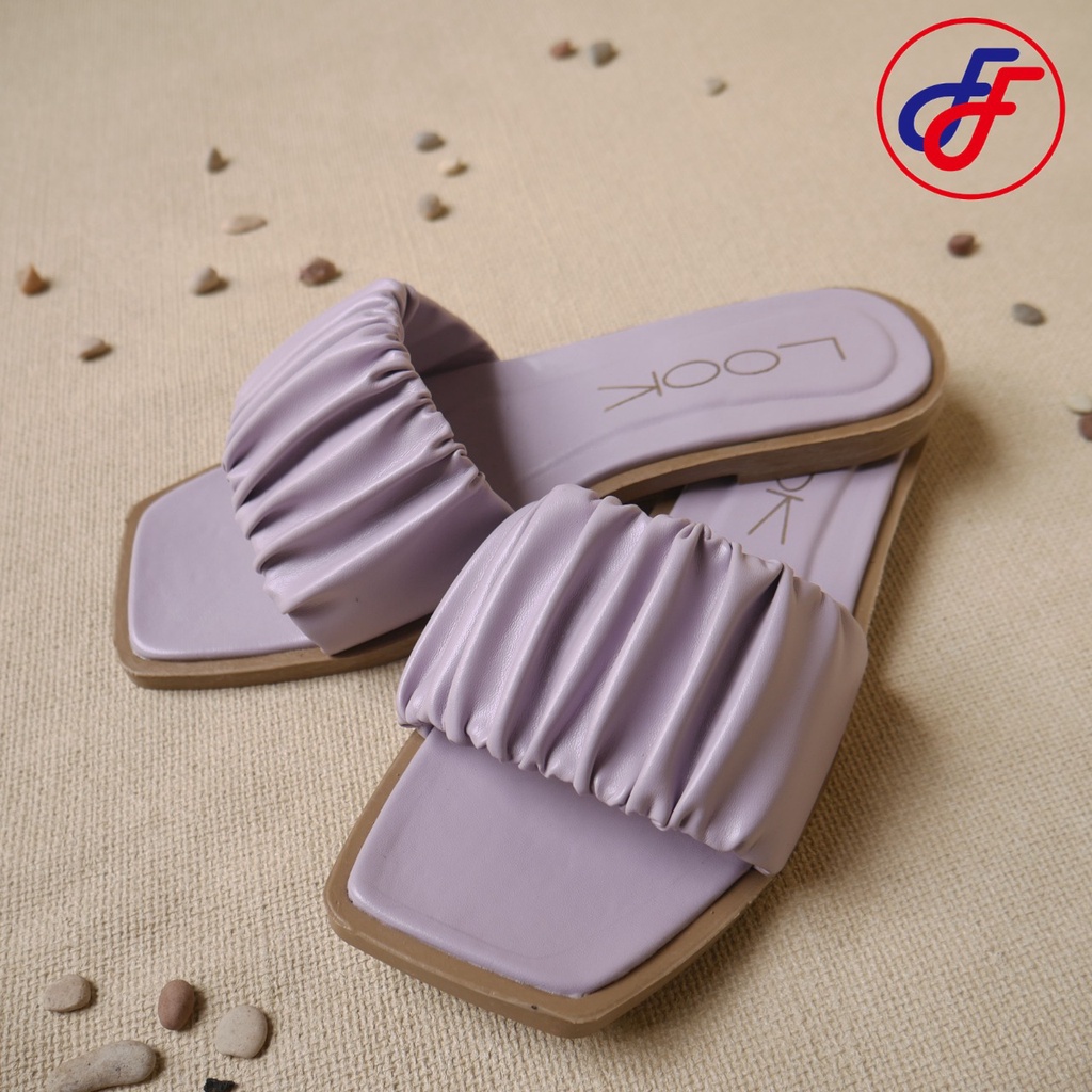 Sandal Wanita Selop Warna Ungu