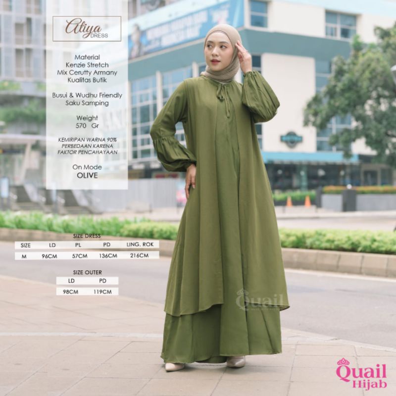 Atiya Dress Ori By Quail Outer Pisah