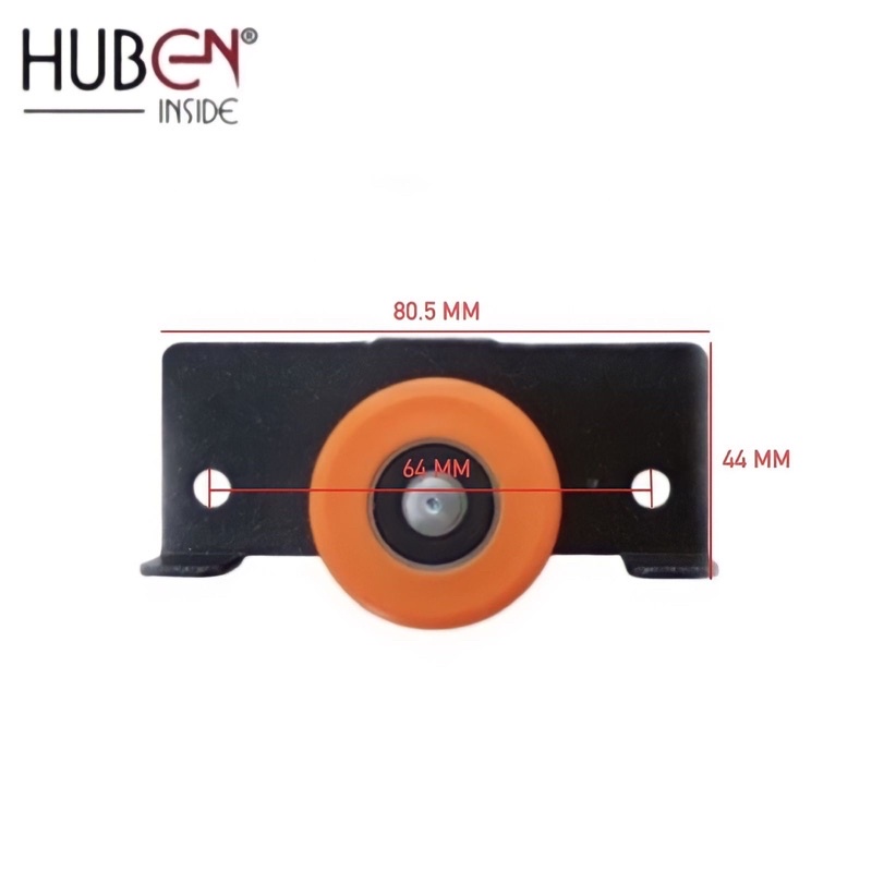 (2 Pintu) Paket 4 Rel Lemari AS 75 Lenaga 1.5 M + 4 Set Roda Orange SD 753 Pintu Geser / Sliding Huben