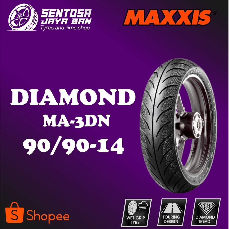 90/90-14 Maxxis Diamond MA-3DN - Ban Motor Ring 14 Tubeless - Ban Mio,Vario,Beat dll