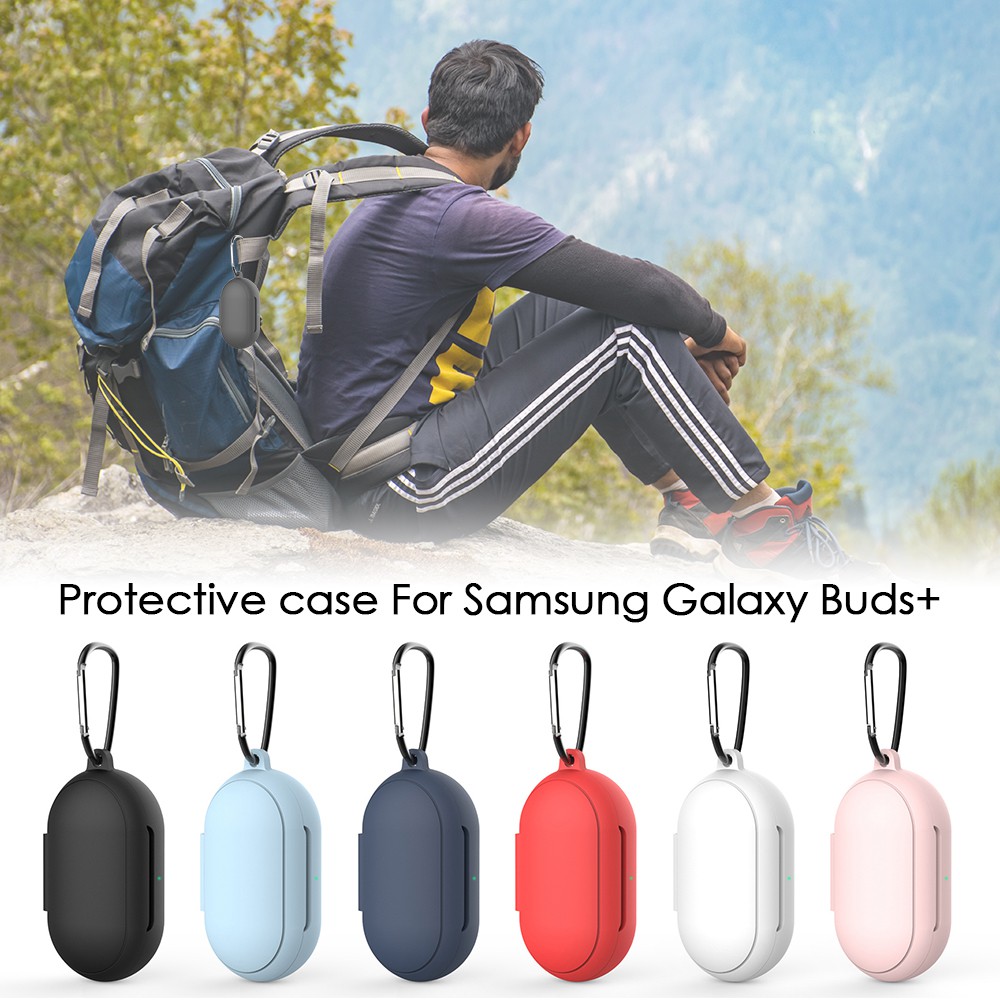 Soft Case Silikon TWS Galaxy Buds / Plus + carabiner