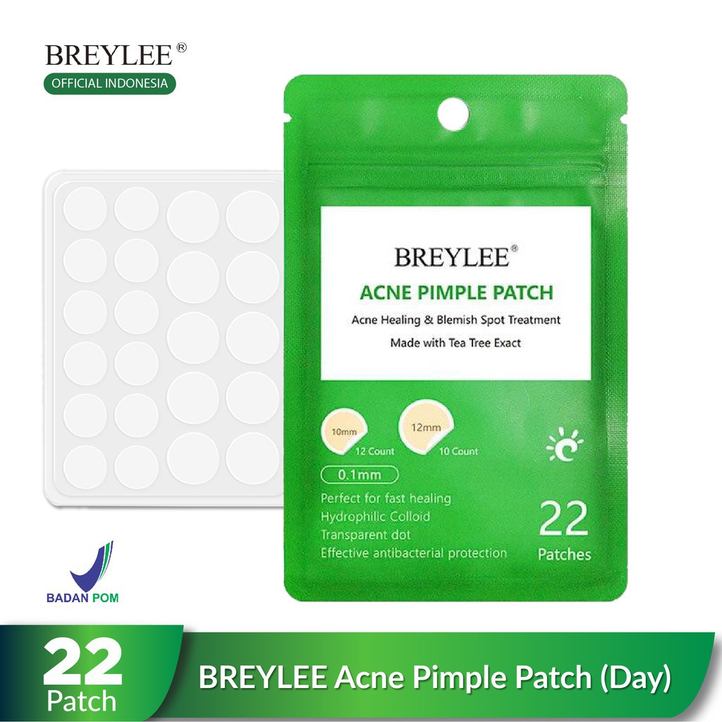 BREYLEE Paket Sticker stiker Jerawat Day (0.1mm) &amp; Night (0.3mm)| breylee stiker siang dan malam