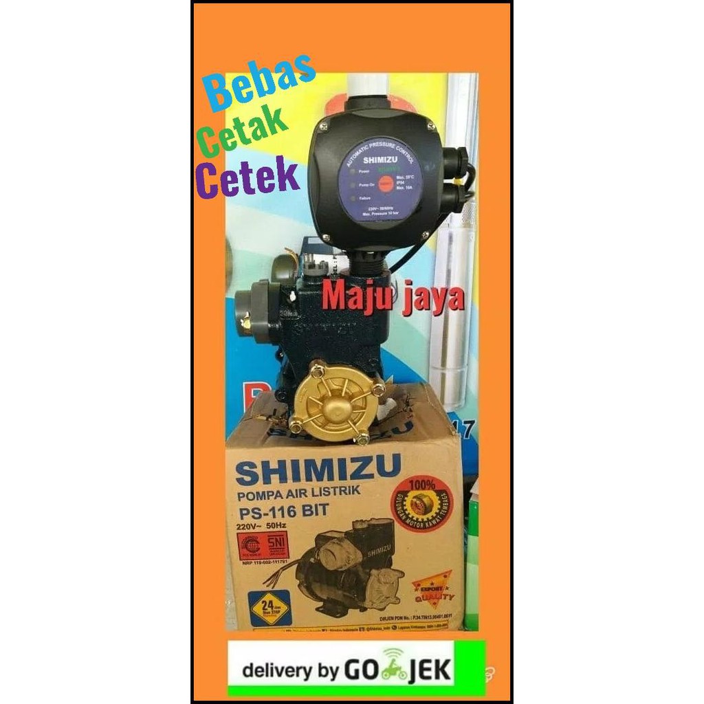 EKSKLUSIF POMPA AIR OTOMATIS PENDORONG SHOWER " SHIMIZU " BOOSTER