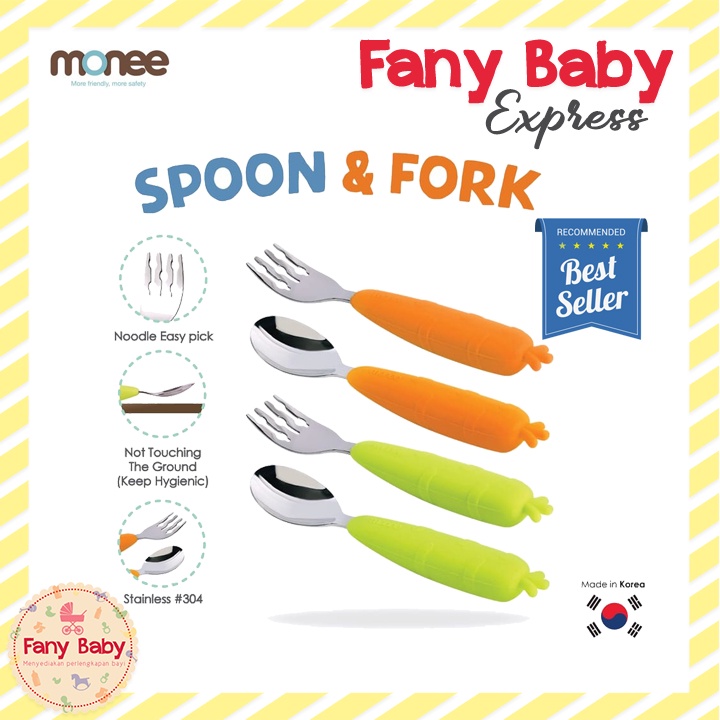 MONEE KIDS SPOON &amp; FORK SET