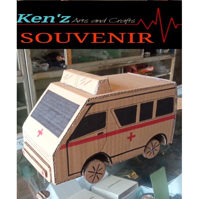 

AMBULANCE KARDUS... prakarya kardus / mainan edukasi / kerajinan tangan kardus / cardboard crafts