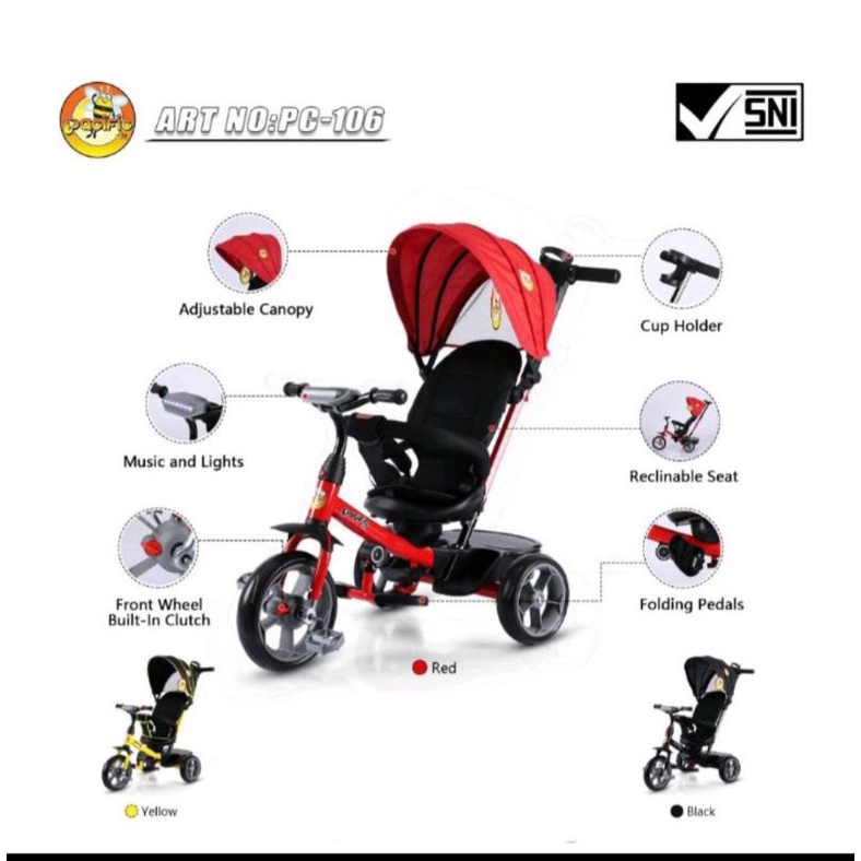 Sepeda Anak Roda Tiga Pacific PC 106