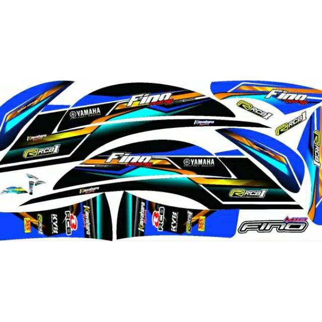 STRIPING FINO FI SEMI FULL Stiker Variasi Motor Yamaha Fino Fi