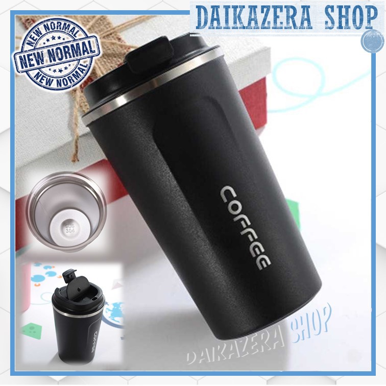 Botol Gelas Minum Coffee Portable Stainless Steel Mug Tumbler Thermos 380ml