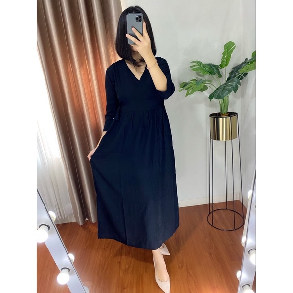 Kimono Panjang Hijab - Busui Bumil Frendly - Daster Rayon Kekinian - TERSEDIA UKURAN JUMBO