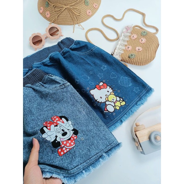 Rok rawis snow / rok anak motif hk mickey