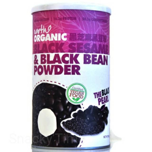 

Earth Organic Living Black Sesame & Black Bean Powder 500 gram