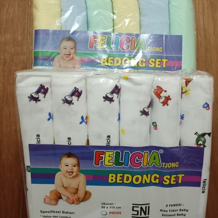 Bedong Premium Felicia Polos / Print isi 6pcs