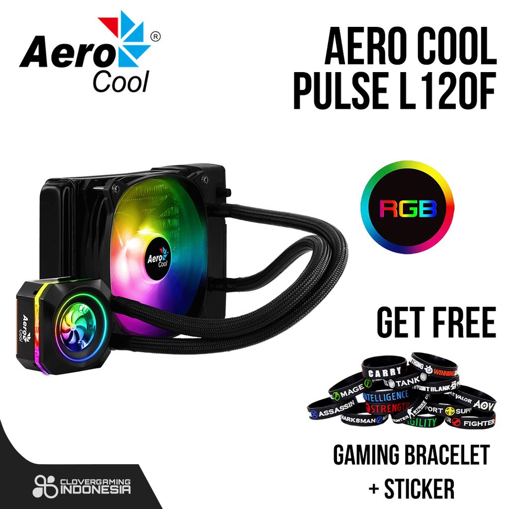 AEROCOOL PULSE L120F - ARGB AIO Liquid CPU Cooler for INTEL/AMD