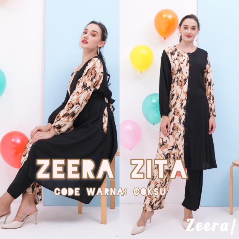 Daster Arab ZEERA ZITA Baju setelan Tunik Rayon