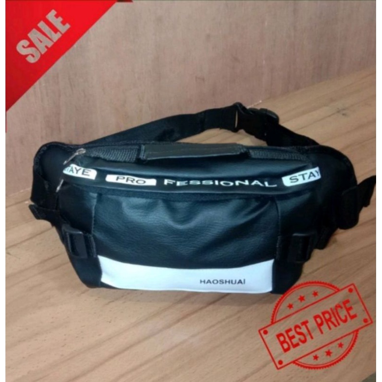 TAS WAISTBAG KULIT-TAS PINGGANG PRIA/WANITA