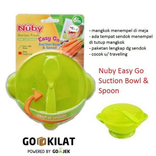 Nuby Easy Go Suction Bowl Spoon