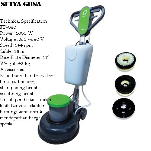 Polisher Low Speed 17" CLEANTOOLS Testa HD
