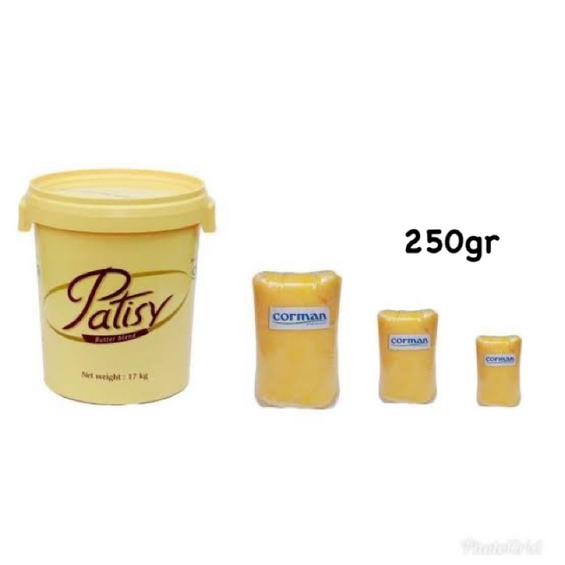 

BUTTER MENTEGA CORMAN PATISY BUTTER BLAND 250gr