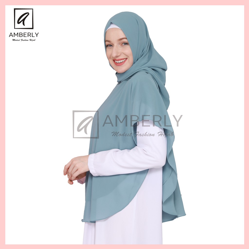 Amberly Athalia Khimar instan premium bahan ceruty baby doll premium / AMBATHPC