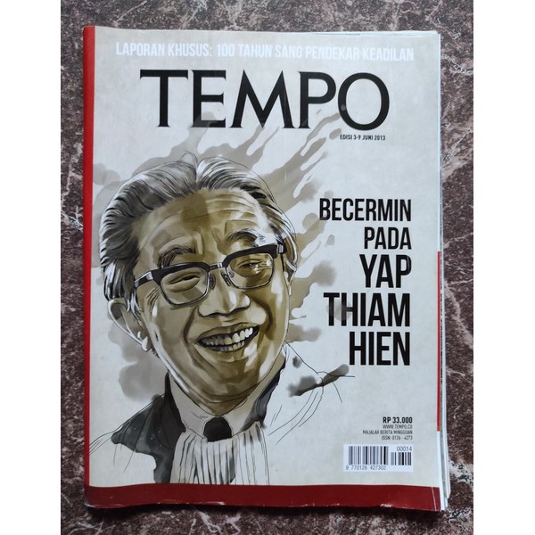 Majalah Tempo Laporan Khusus 100 Tahun Sang Pendekar Keadilan Bercermin Pada Yap Thiam Hien Shopee Indonesia