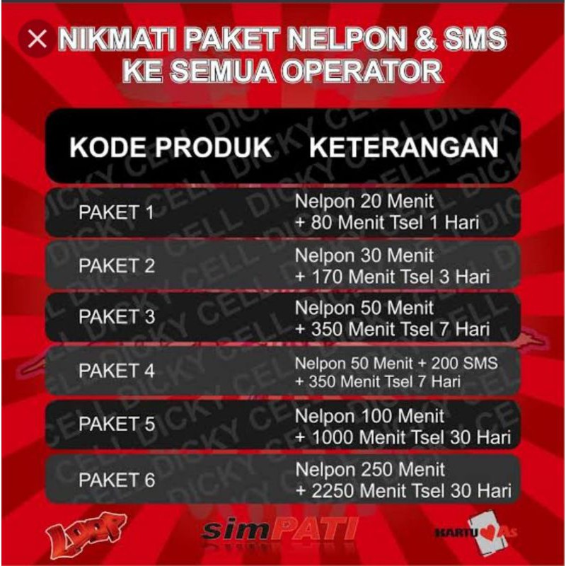PAKET NELPON TELKOMSEL SESAMA DAN ALL OPERATOR