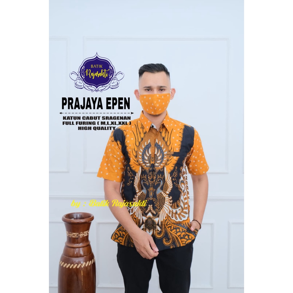 PRAJAYA EMAS RAJASAKTI KEMEJA BATIK PRIA SOLO LENGAN PENDEK LAPIS FURING PREMIUM ARCHANDRA ARIESWARA  ARJASA ASTAGUNA ASTAMA ASWATAMA BAGAS BASKARA BAYUPUTRA BHISMA BIMA BRAMANTYA CHAKRA DEVANDRA DEWANTA DHANI DHARMA DRAJAT DZAKY ELANG ENDRA FARRAZI GADHI