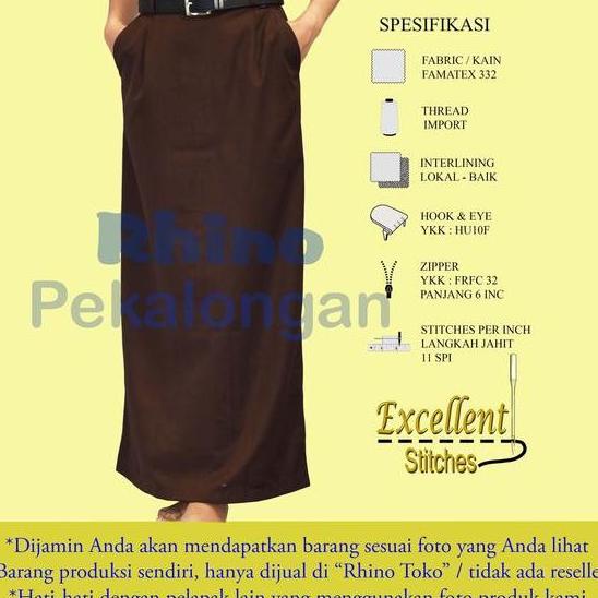 RHINO SERAGAM MUSLIM ROK PANJANG PEMBINA PRAMUKA PUTRI - PENEGAK DAN
