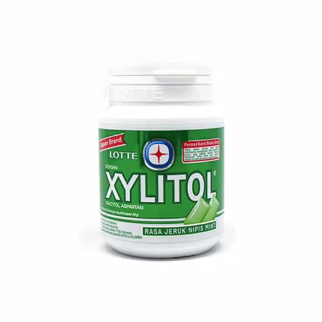 

LOTTE XYLITOL GUM LIMEMINT BOTOL 58 GR
