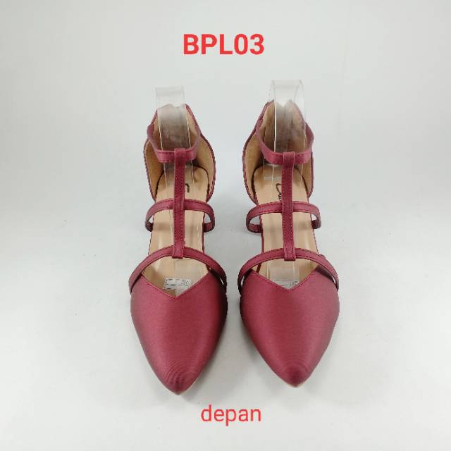 EMYE BPL02 - Sepatu Pesta Heels Gladiator Tali  Hak Tahu Wanita Elegan Murah Mewah Terbaru