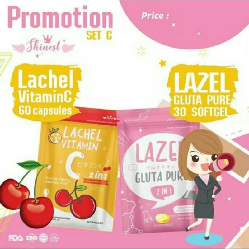 {PROMO} DOUBLE SET FIT AND WHITENING LAZEL+LACHEL VIT. C