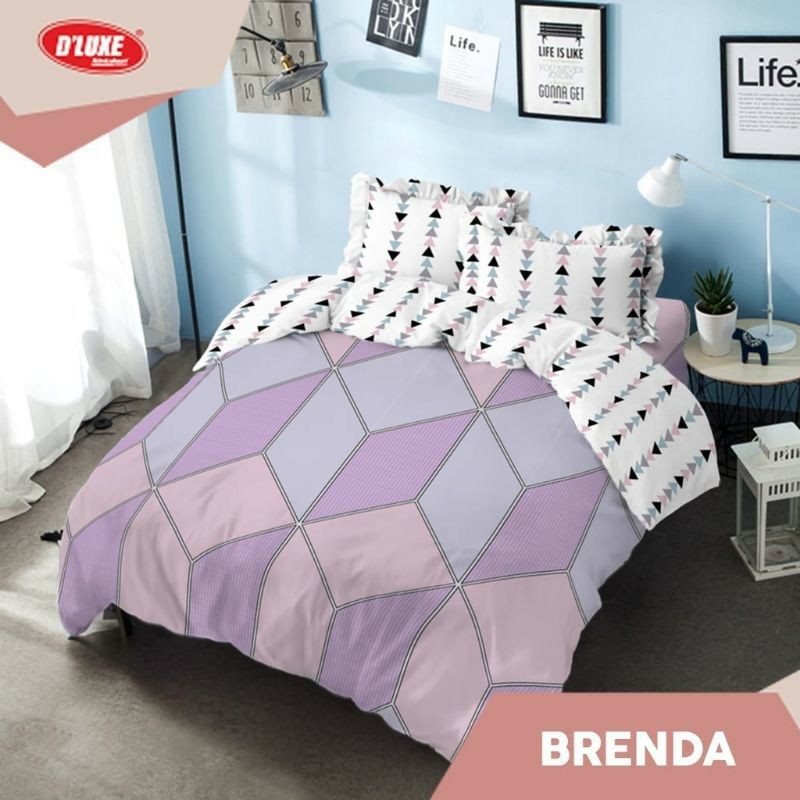 Bed Cover Set 180x200 Kintakun Dluxe King No 1 Sprei Rumbai Motif Brenda Betcover Set Badcover Shopee Indonesia